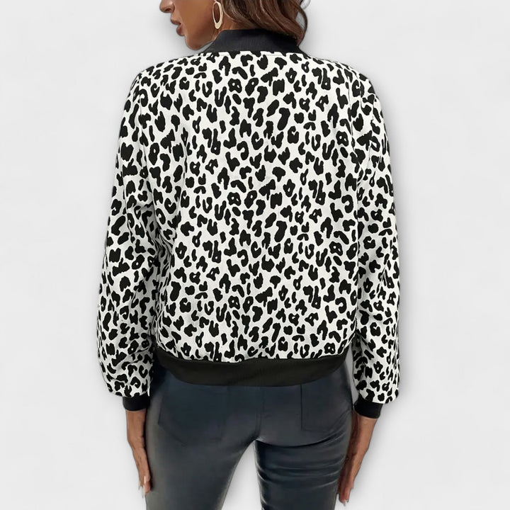 Fiorenza | Elegant Leopard-Print Jacket