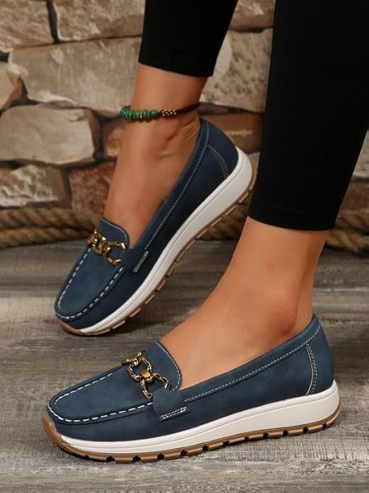 Ottavia - Orthopedic Flat Buckle Loafers
