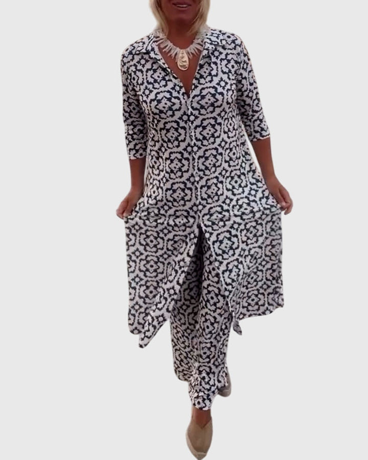 Miranda | Elegant Vintage Two-Piece Set