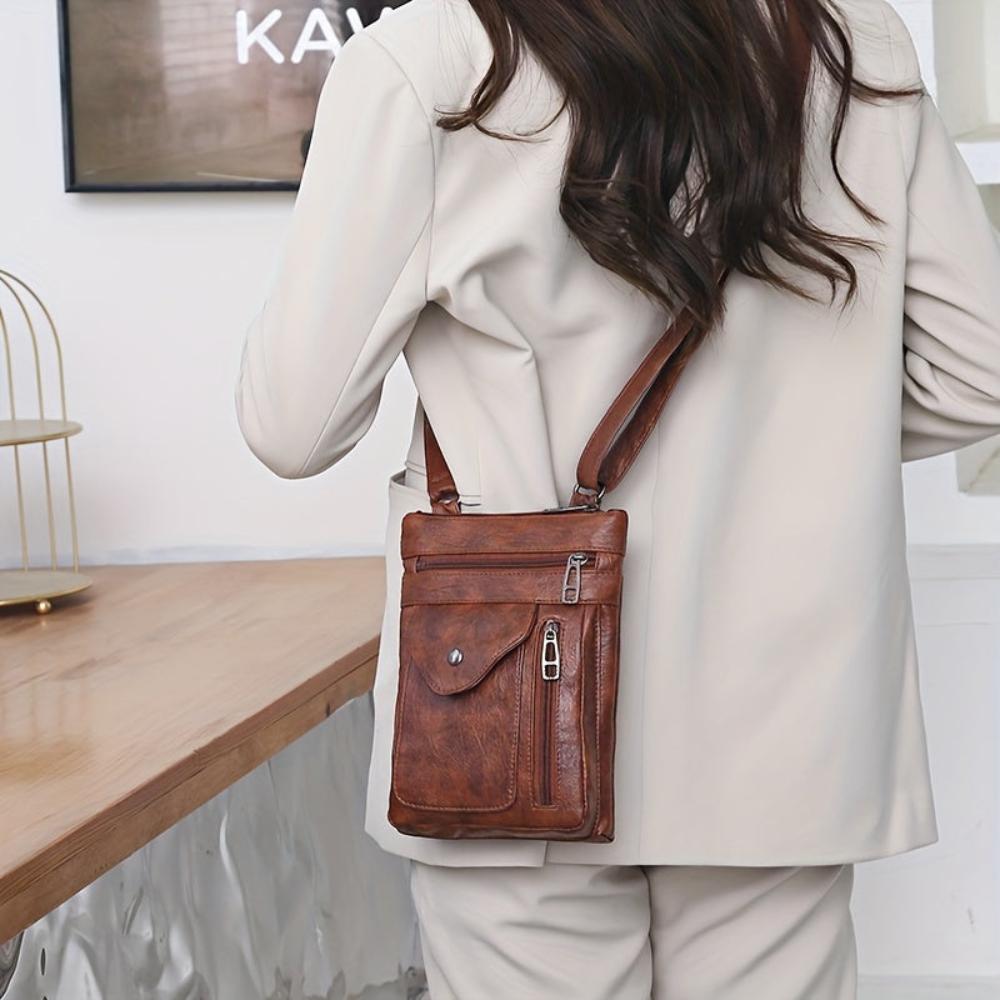 Flora | Vintage Leather Shoulder Bag