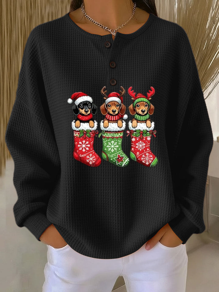 Berenice | Retro Christmas Sweater Featuring Dog Design