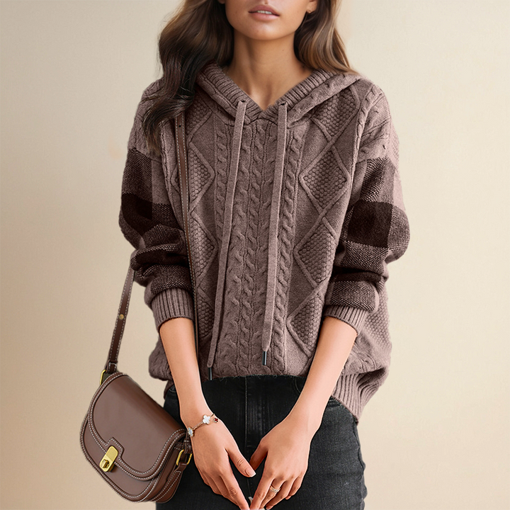 Grazia | Cable-Knit Hooded Sweater