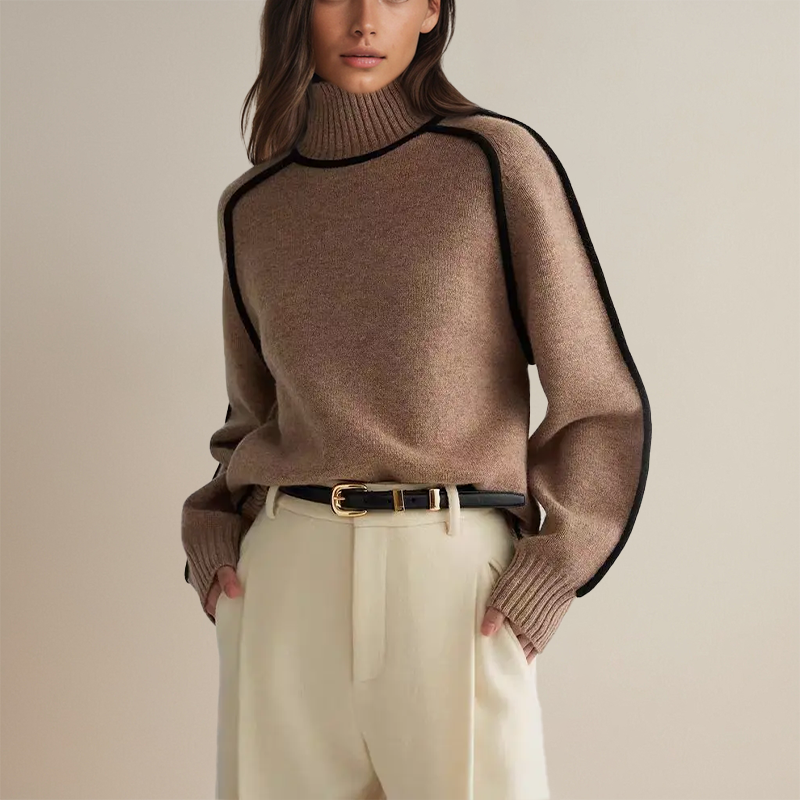 Chiara | Ribbed Turtleneck Sweater