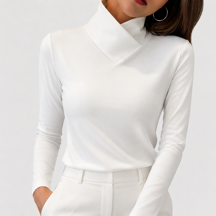 Luna | Elegant Mock-Neck Sweater