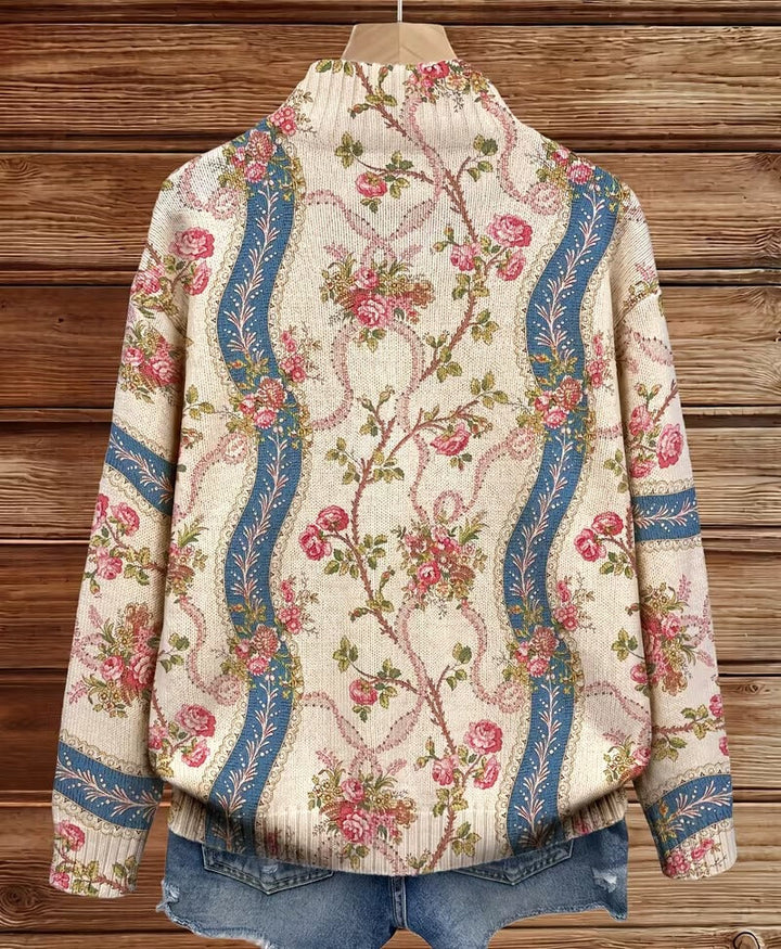 Franca | Rose Zip Cardigan
