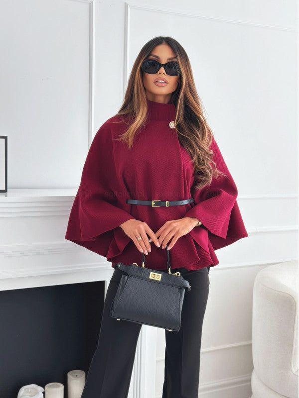 Pierina | Belted Cape Coat