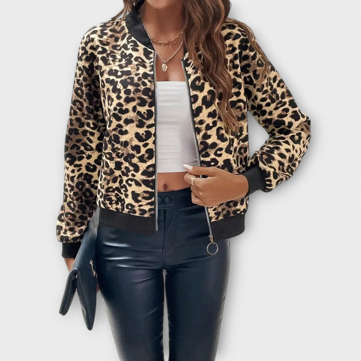 Fiorenza | Elegant Leopard-Print Jacket
