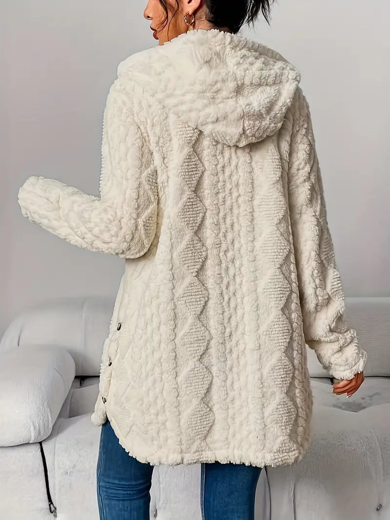 Fiorella | Plush Hooded Jacket