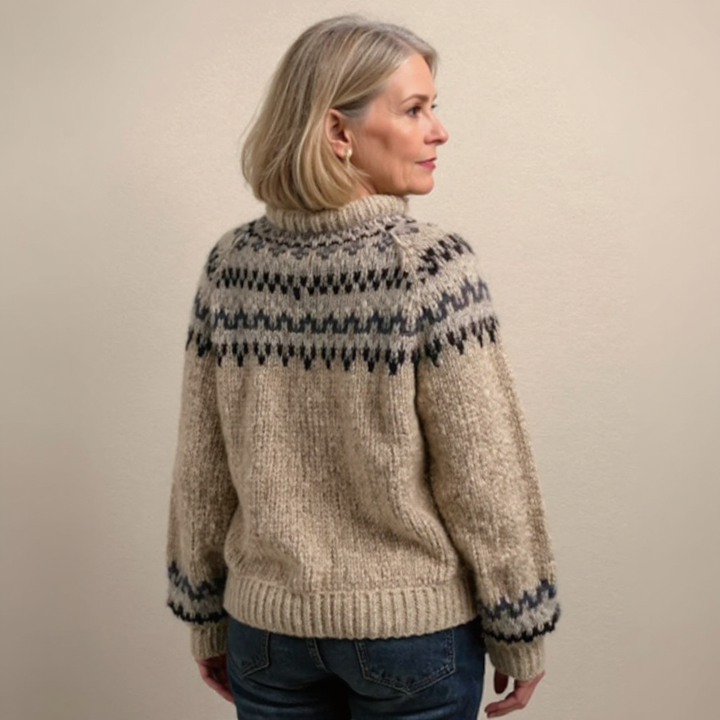 Rosa | Retro Icelandic Knit Sweater