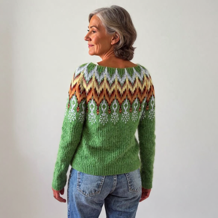 Viviana | Retro Island-Inspired Sweater