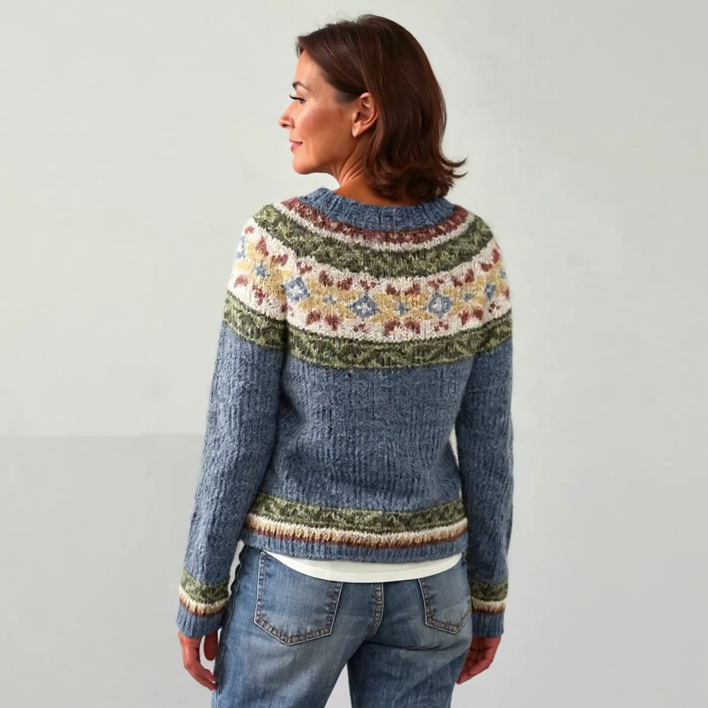 Cristina | Retro Icelandic Knit Sweater