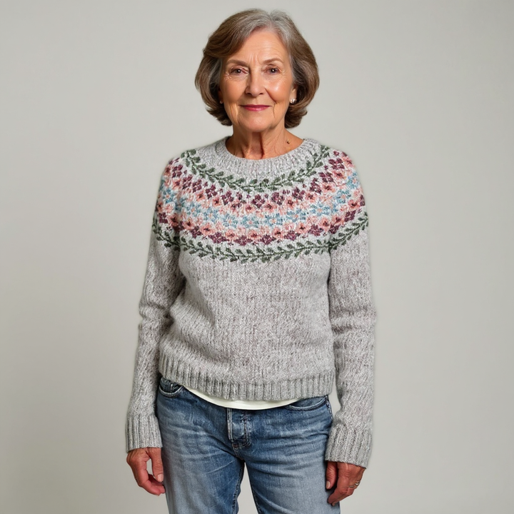 Retro Icelandic Knit Sweater