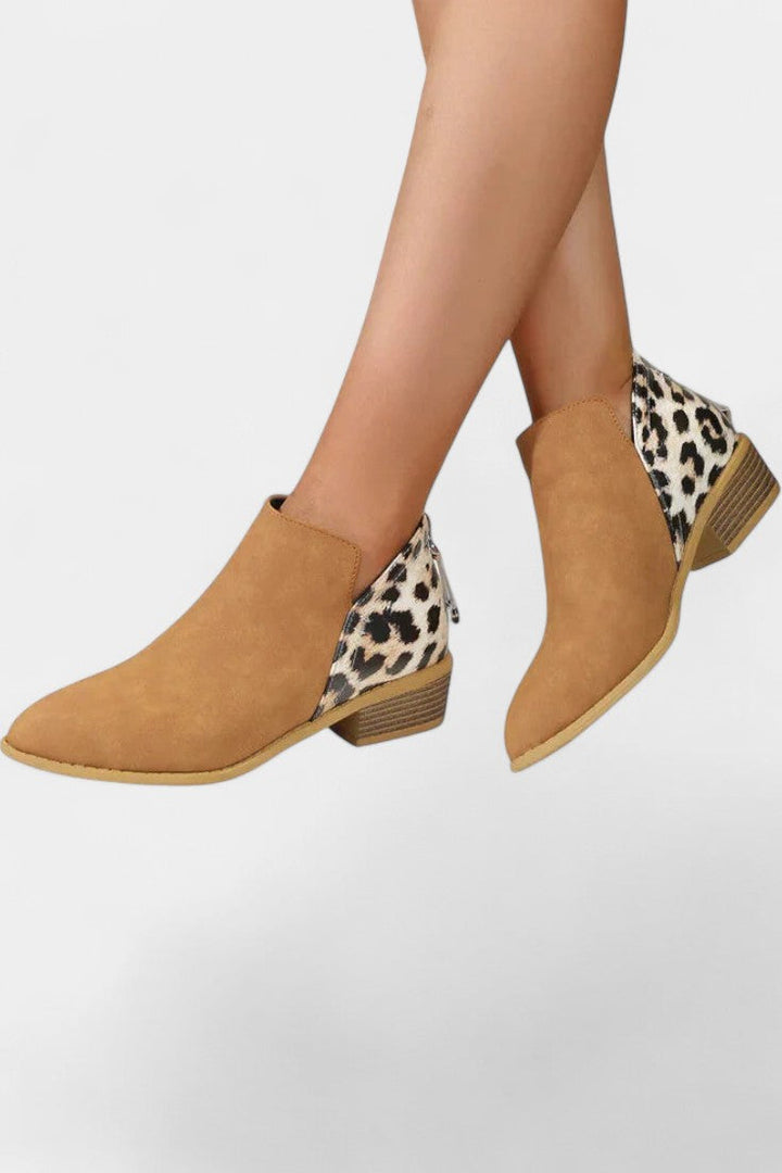 Eleonora Stylish Leopard Print Orthopedic Boots