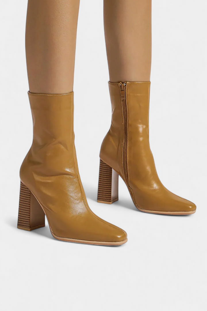 Erica Contemporary Mid-Calf Boots with a Spacious Fit