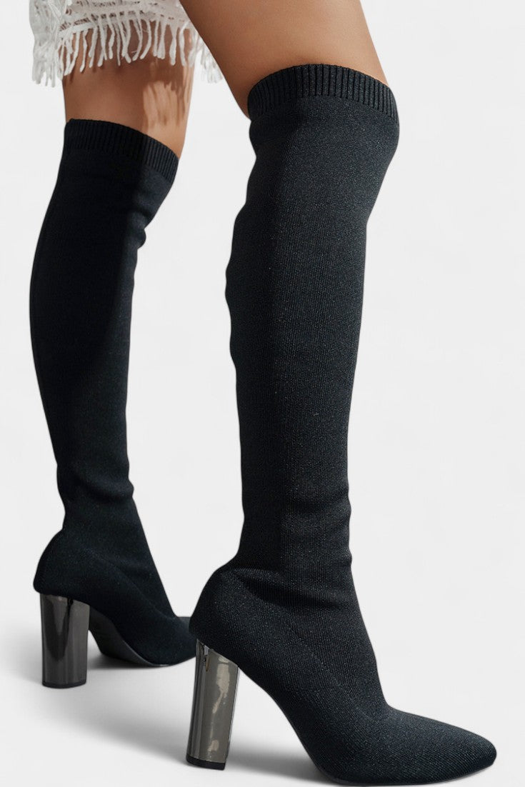 Cesarina Chunky Heel Ankle Boots