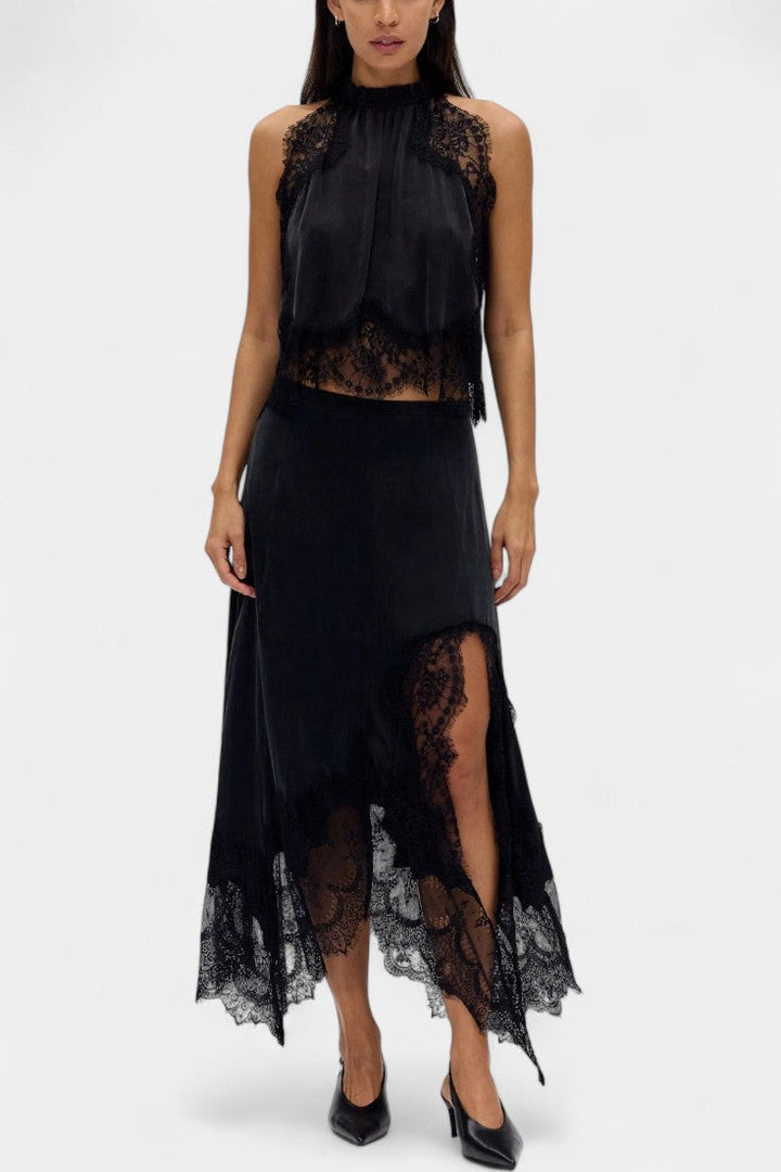 Lidia Midi Lace Skirt with Matching Top