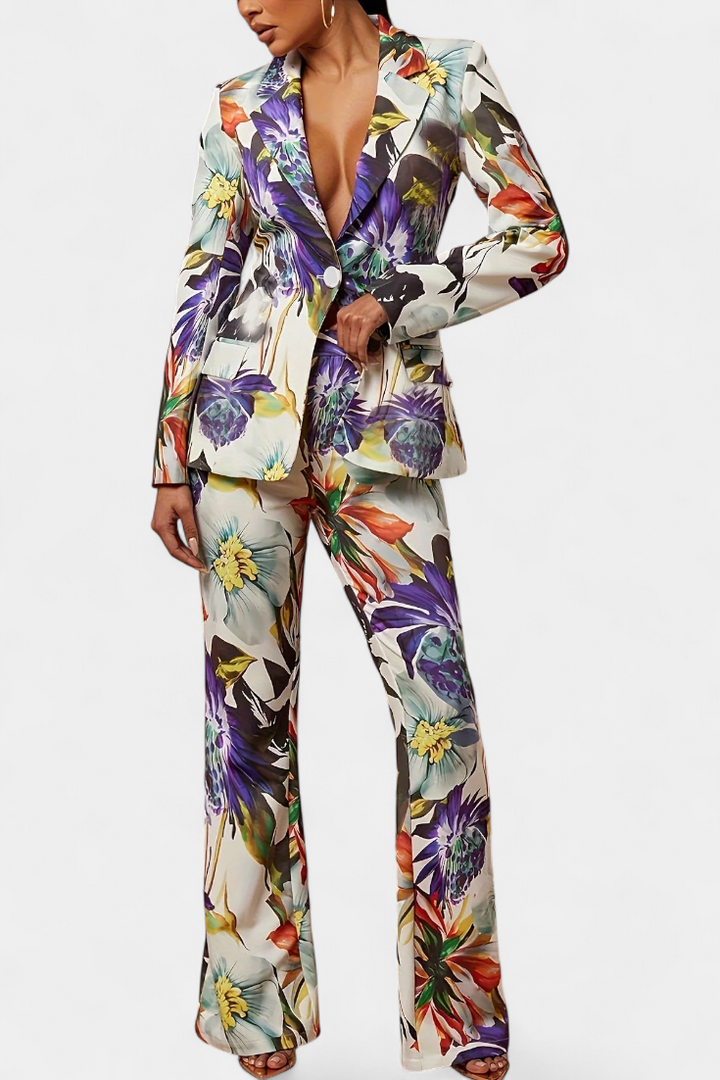 Mariella Tailored Floral Print Set