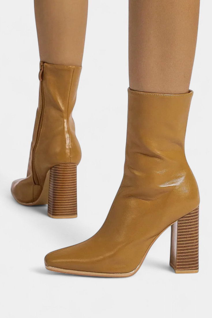 Erica Contemporary Mid-Calf Boots with a Spacious Fit