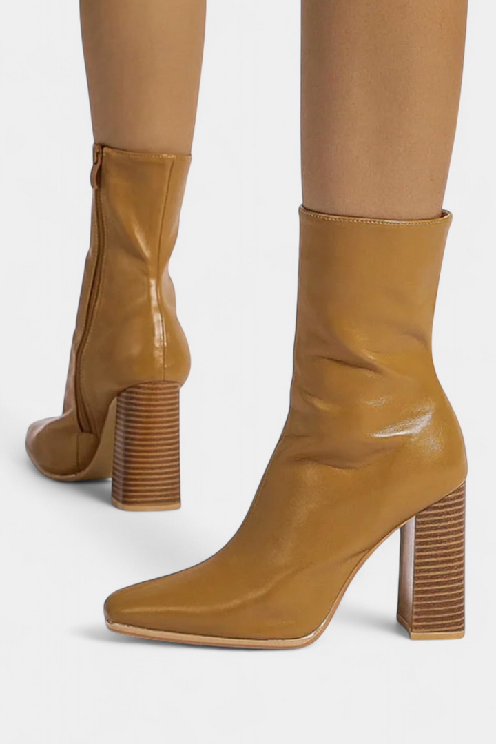 Erica Contemporary Mid-Calf Boots with a Spacious Fit