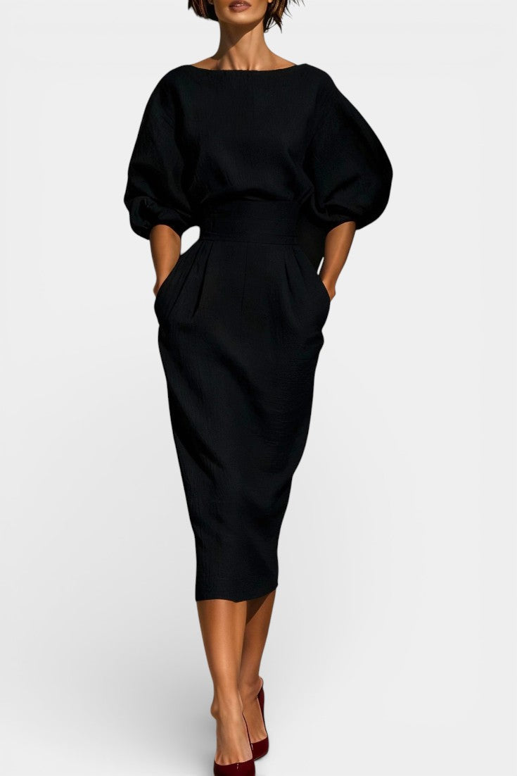 Franceschina Structured Top and Midi Skirt Two-Piece Set