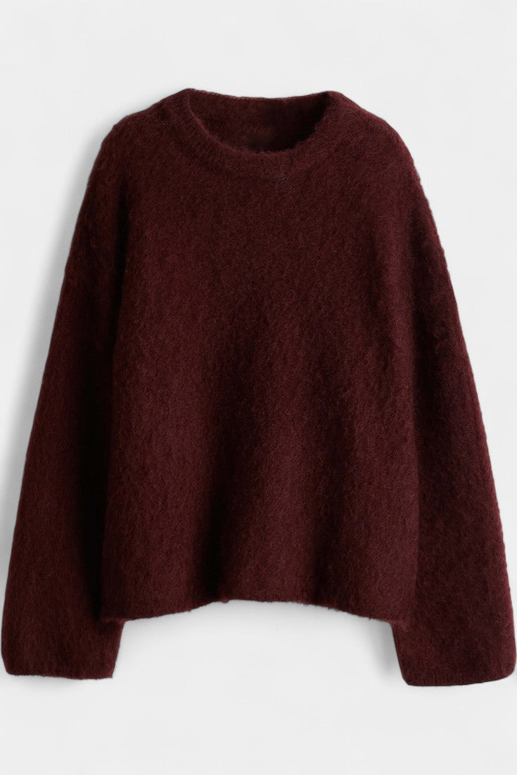 Luciana Oversized Sweater & Tailored Midi Skirt Ensemble
