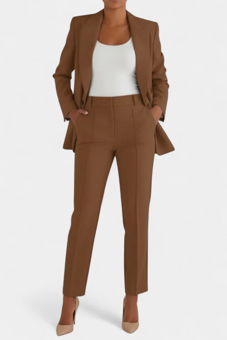 Ilenia Soft Fabric Two-Piece Fitted Set