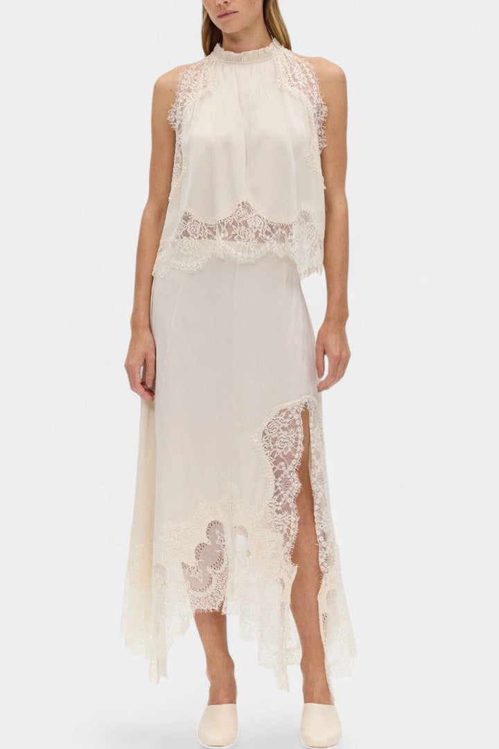 Lidia Midi Lace Skirt with Matching Top