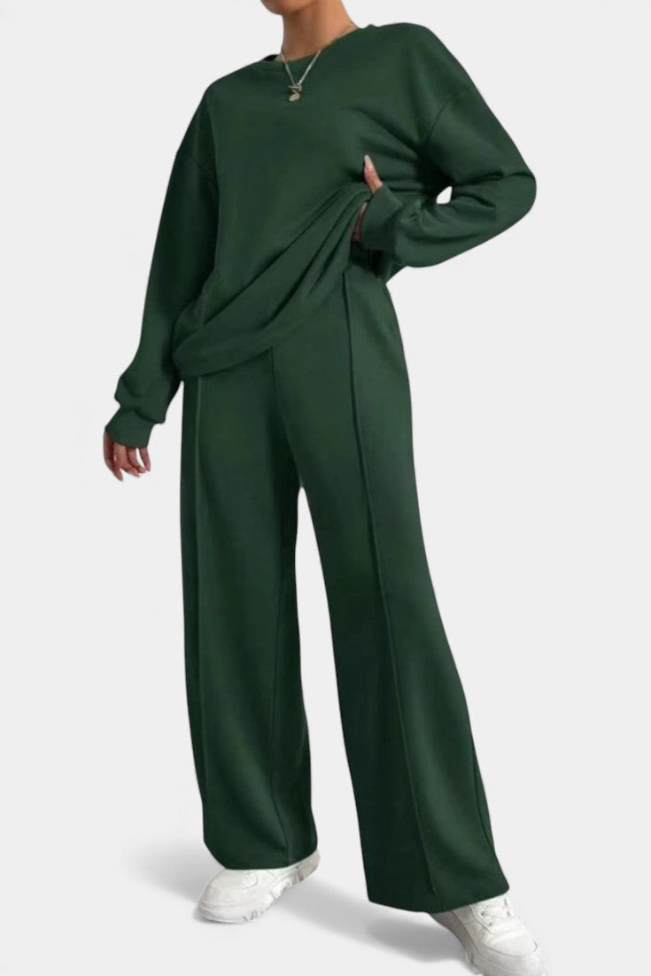 Dafne Lounge Set: Sweatshirt & High-Waisted Trousers