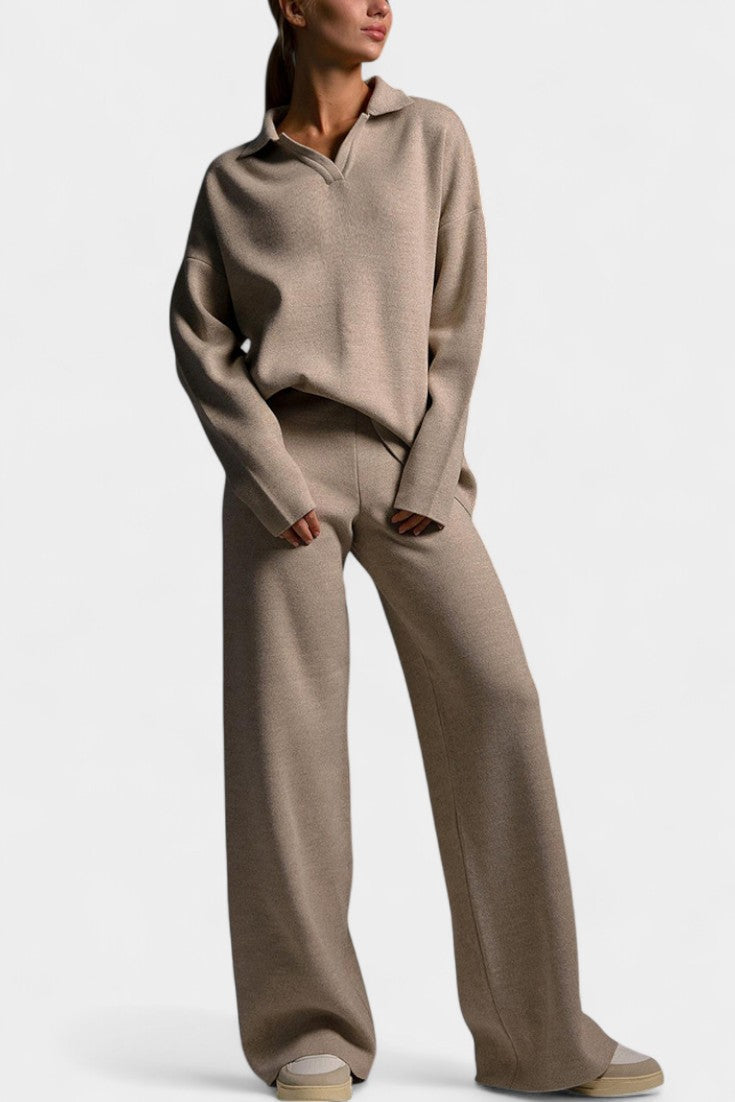 Erica Soft & Stylish Knit Two-Piece Ensemble
