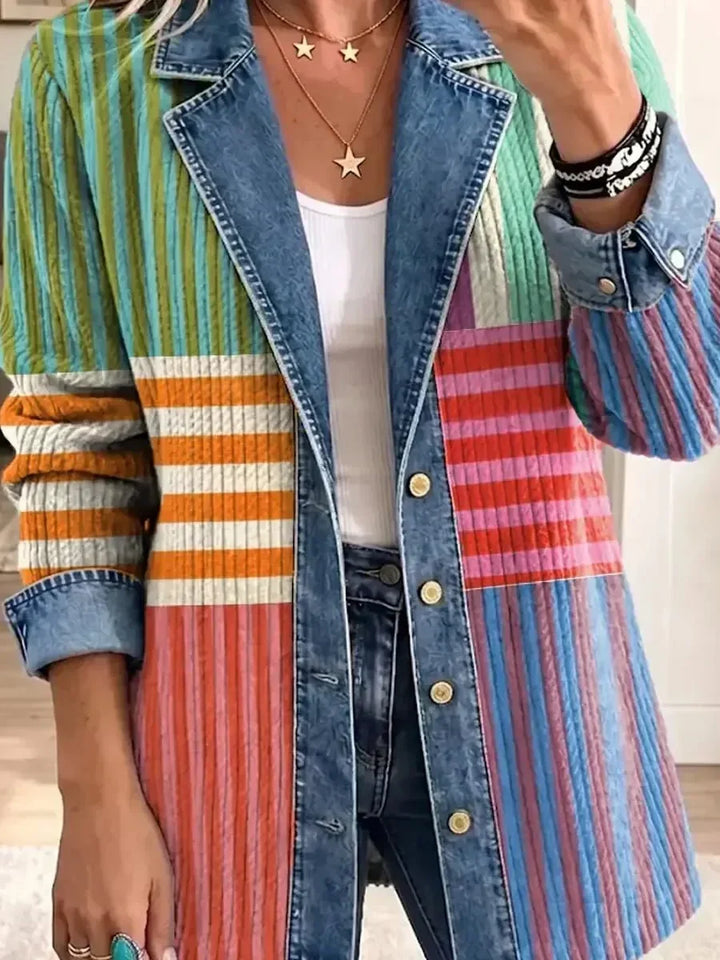 Candida | Retro Geometric Art Jacket