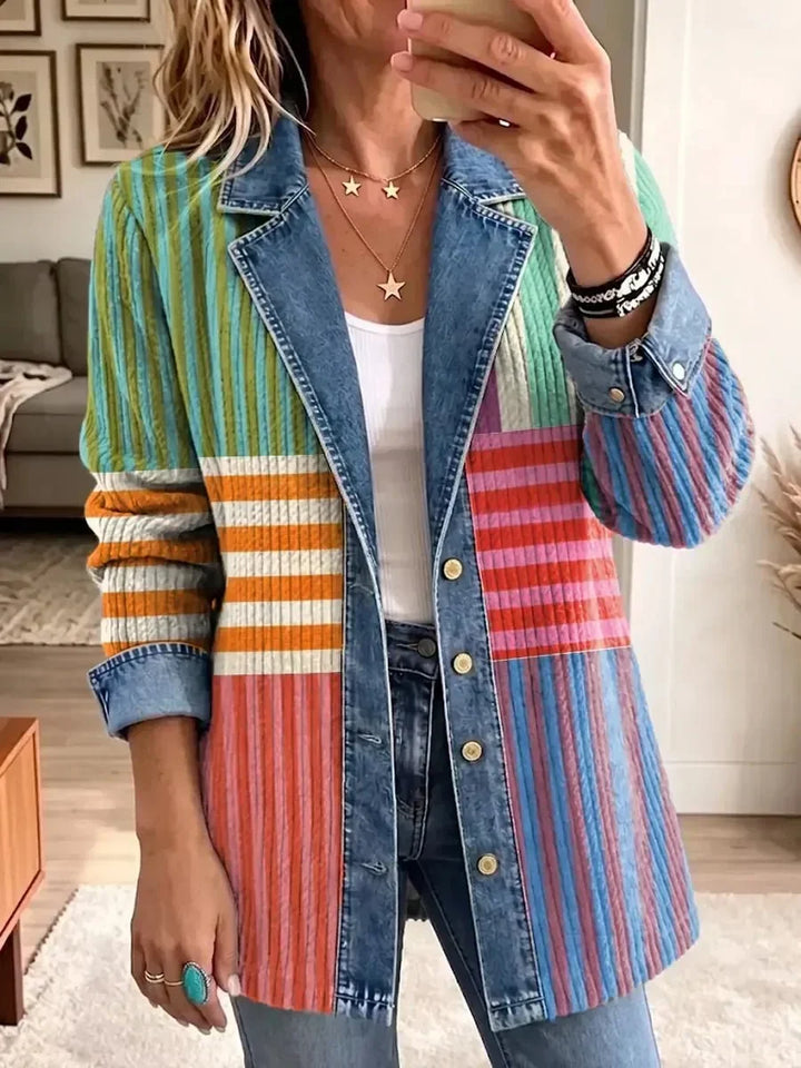 Candida | Retro Geometric Art Jacket