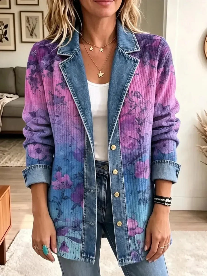 Ester | Retro Floral Art Jacket