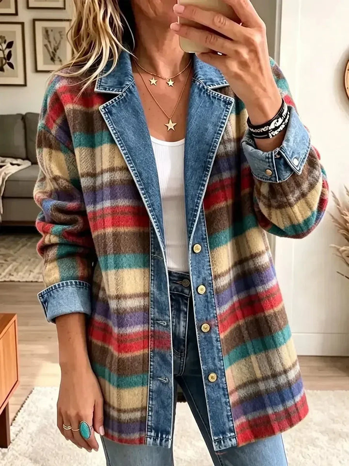 Nerina | Vintage Patchwork Denim Jacket