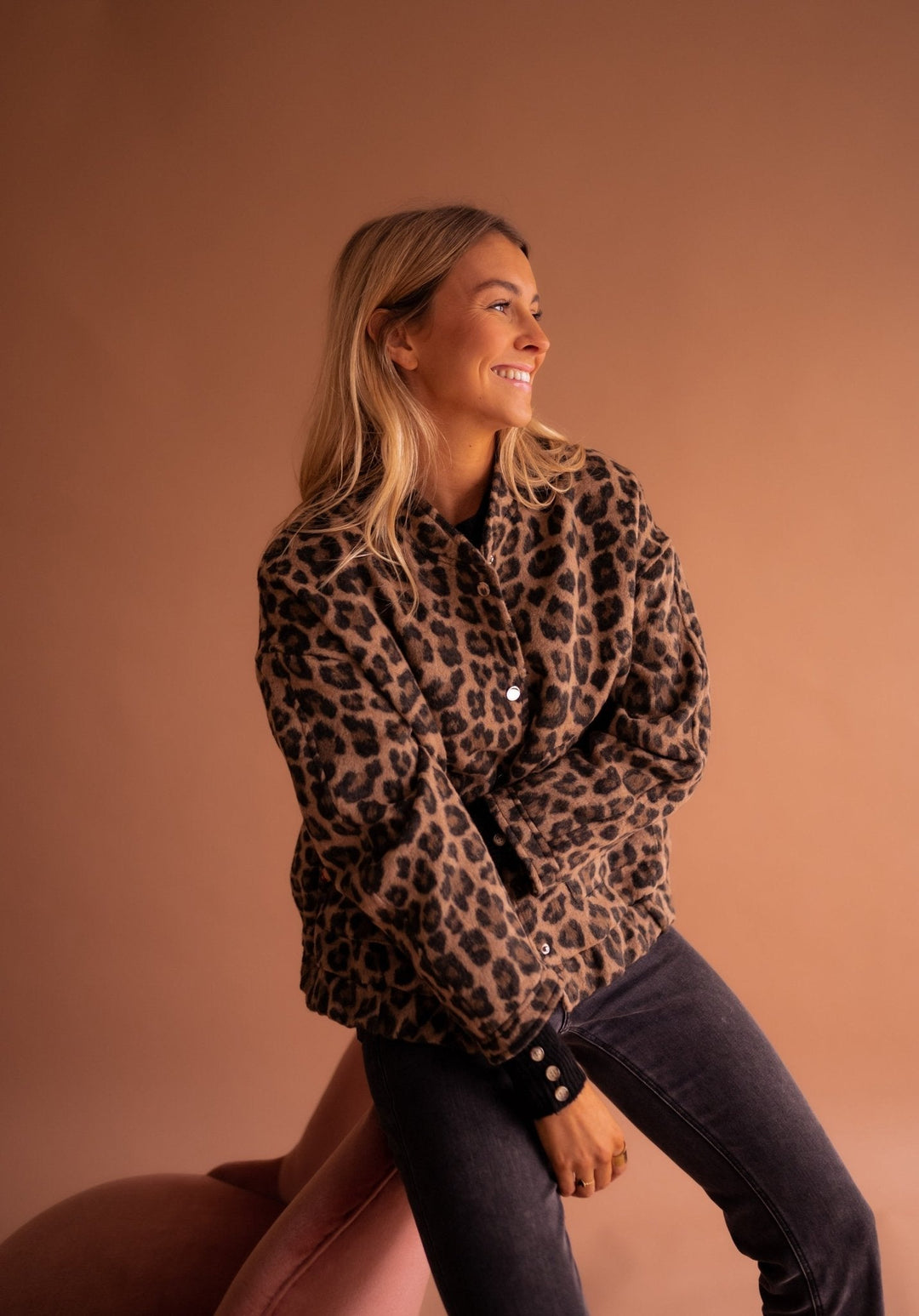 Felicia | Leopard-Print Shirt Jacket