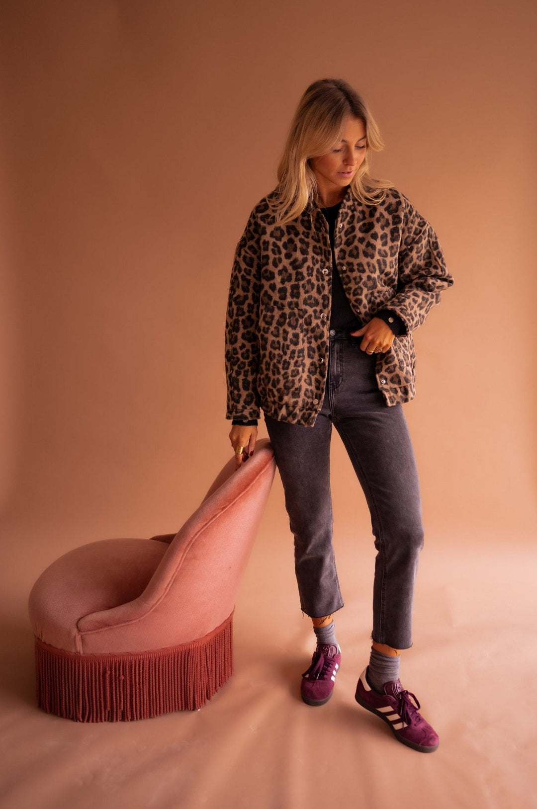 Felicia | Leopard-Print Shirt Jacket
