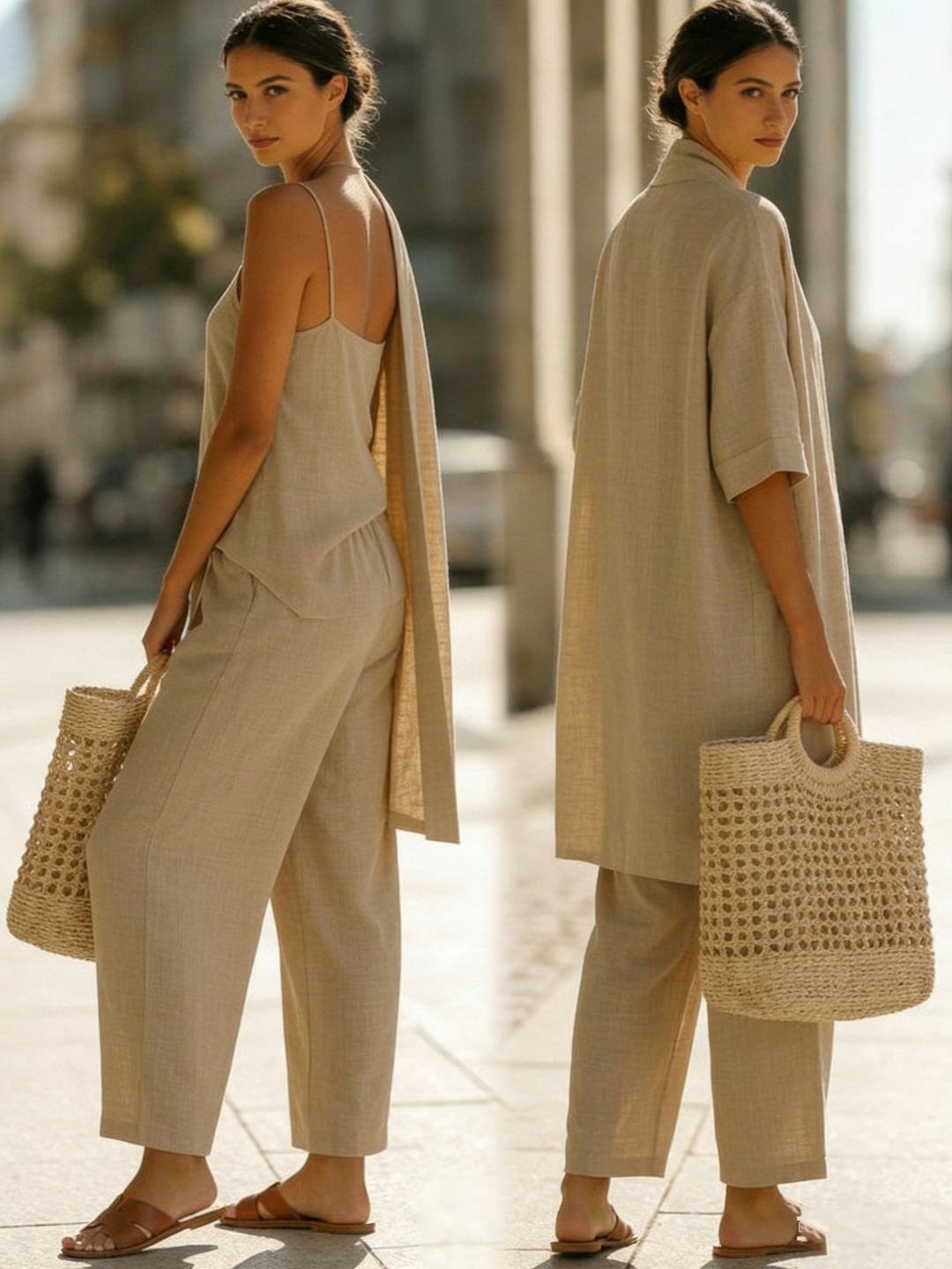 Alessia | Effortless Linen-Cotton Three-Piece Set