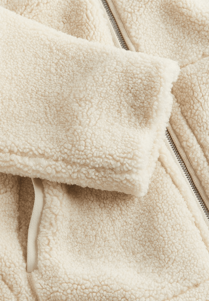 Francesca | Oversized Teddy Jacket with Stand Collar