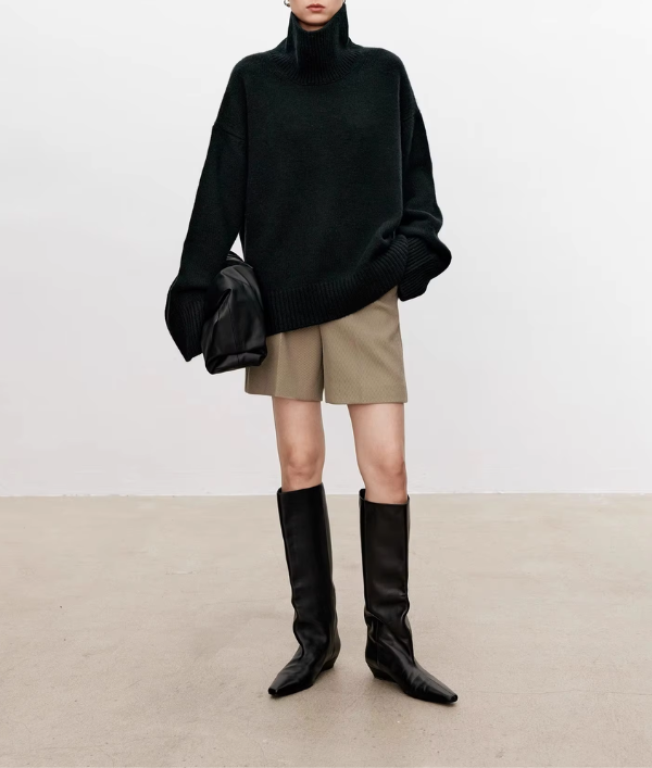 Carmela | Cable-Knit Turtleneck Sweater