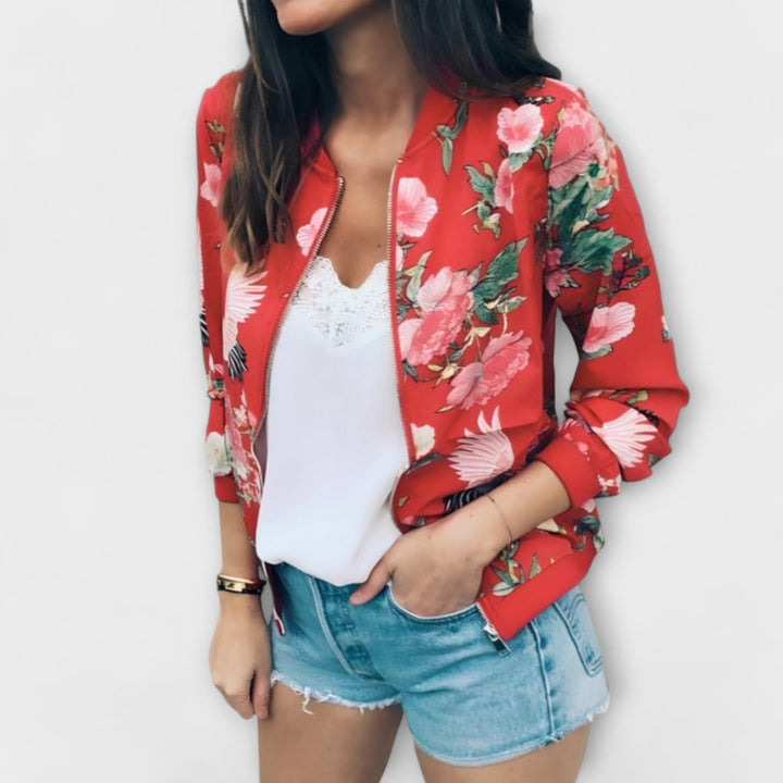 Renata | Floral Bomber Jacket