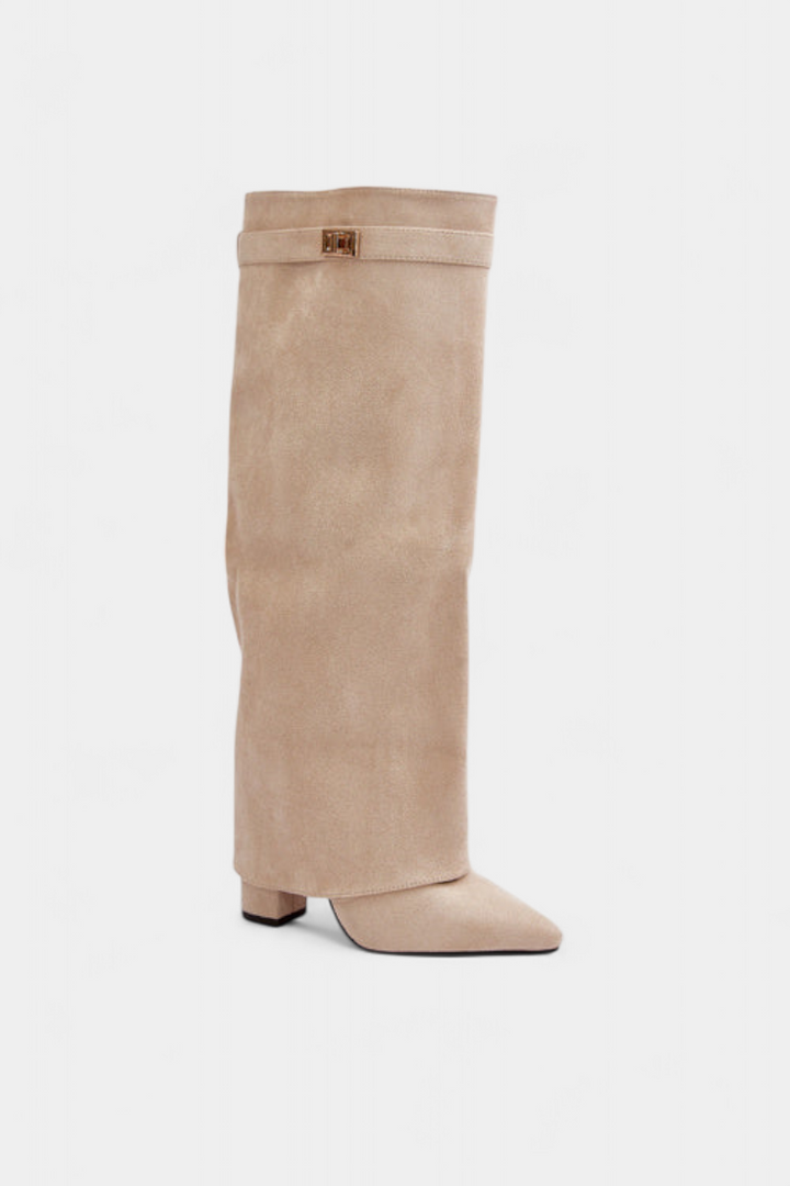 Chiara Knee-High Boots with Block Heel